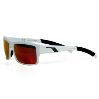 Smith Mens Matte White Mastermind Sunglasses with Red Sol X Lenses