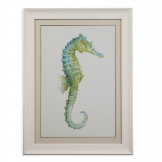 Watercolor Seahorse I Framed Painting Print by Bassett Mirror