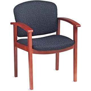 HON 2111 Invitation Series Wood Guest Chair, Henna Cherry/Raven Fabric