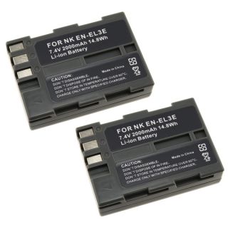 INSTEN Battery for Nikon ENEL3e/ EN EL3e/ D90/ D50/ D70/ D100 (Pack of