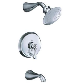 KOHLER Revival 1 Handle Tub and Shower Faucet Trim in Polished Chrome K T16115 4A CP