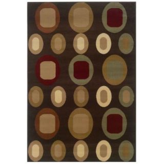 LR Resources Contemporary Brown 1 ft. 10 in. x 3 ft. 1 in. Plush Indoor Area Rug LR80721 BW23