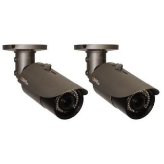 Q SEE Wired 1080p Indoor/Outdoor IP Bullet Camera with Varifocal Lens and 165 ft. Night Vision (2 Pack) QTN8039B 2