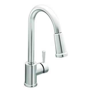 Moen Level One Handle Single Hole High Arc Kitchen Faucet with Pullout