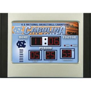 University of North Carolina 6.5 in. x 9 in. Scoreboard Alarm Clock with Temperature 0128617