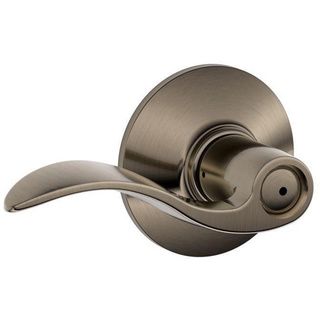 Schlage Antique Pewter Accent Privacy Door Lever