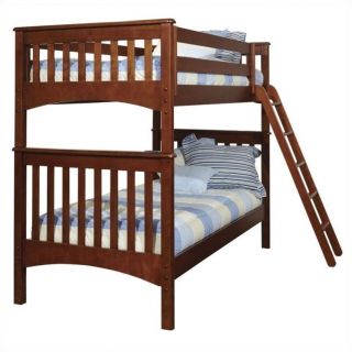 Bolton Furniture Woodridge Mission Twin Bunk Bed in Chestnut   9920700