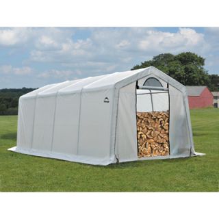 ShelterLogic 10 Ft. W x 20 Ft. D Polyethylene Firewood Storage Shed