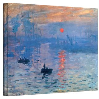 Alcott Hill Sunrise by Claude Monet Painting Print on Wrapped Canvas
