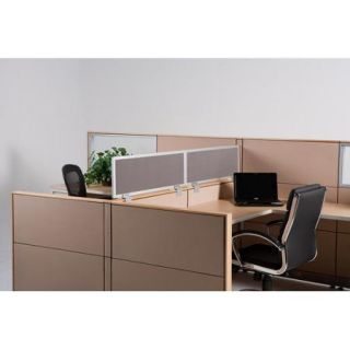 OBEX 12'' Cubicle Mounted Privacy Panel with Small Brackets
