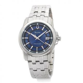 Bulova Men's Langford Collection Precisionist Blue Dial Stainless Steel Bracele   7198504