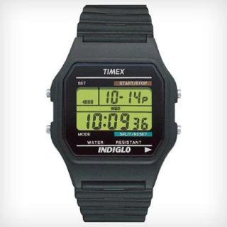 Timex Men's T75961 Classics Digital Chronograph Black Strap Watch