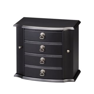Black Wooden 4 drawer Jewelry Box   Shopping   Great Deals