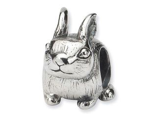 925 Sterling Silver Charm Bunny Rabbit Jewelry Bead