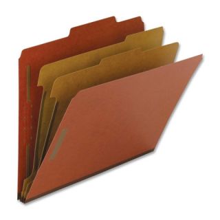 Nature Saver Classification Folders, Legal, 2 Partitions, 10/BX, Red
