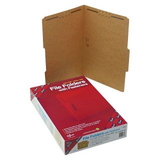 Smead® 11 x 14 Kraft 11 Point 2/5 Cut Right Top Tab Folders with Two
