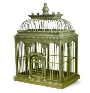 Handcrafted Wooden Decorative Birdcage —