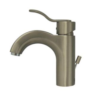 Whitehaus Collection Single Hole 1 Handle Bathroom Faucet in Brushed Nickel 3 04040BN BN