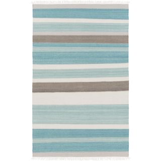 Beachcrest Home Miguel Teal/Light Gray Area Rug