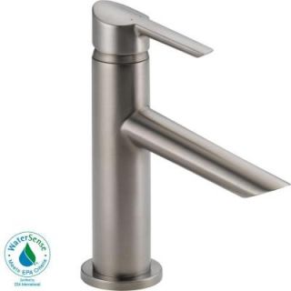 Delta Compel Single Hole 1 Handle Bathroom Faucet in Stainless   Less Pop up 561LF SSLPU
