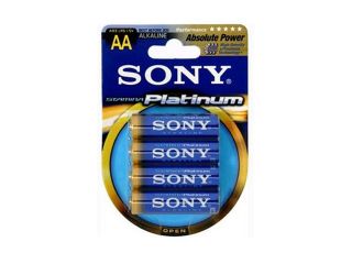 SONY AM3PT B4A 4 pack AA Alkaline Batteries
