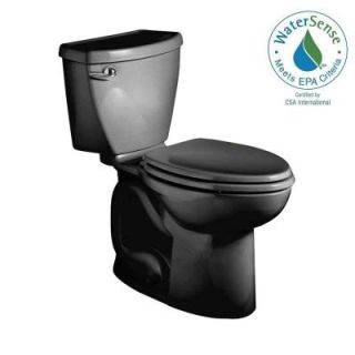 American Standard Cadet 3 FloWise 2 piece 1.28 GPF High Efficiency Elongated Toilet in Black 2832.128.178