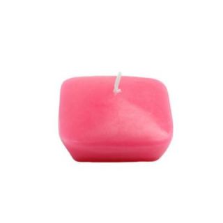 Zest Candle 2.25 in. Hot Pink Square Floating Candles (12 Box) CFZ 133