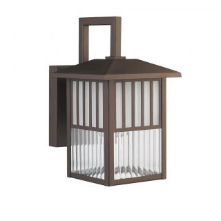 Transitional 1 light Outdoor Wall fixture in Oil Rubbed Bronze