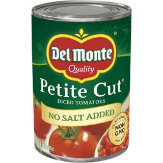 Del Monte No Salt Added Petite Cut Diced Tomatoes, 14.5 oz