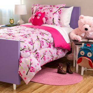 Kids Collection Owl 4 Piece Comforter Set   Shopping   The