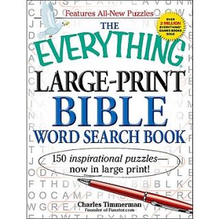 The Everything Large Print Bible Word Search Book 150 inspirational puzzles   now in large print (Everything Series)