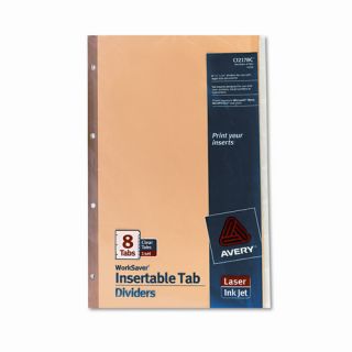 Avery Consumer Products Worksaver Insertable Tab Index Dividers (8