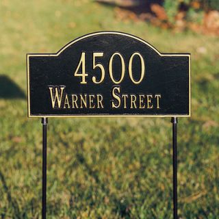 Whitehall Products Arch Marker Two Sided Standard Address Sign
