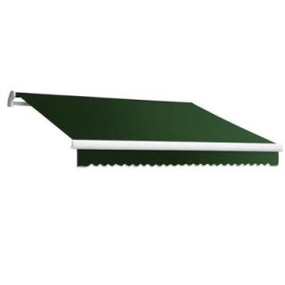 Beauty Mark 24 ft. MAUI EX Model Left Motor Retractable Awning (120 in. Projection) in Forest Green MTL24 EX F