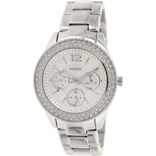 Fossil Womens Stella ES3588 Silver Stainless Steel Quartz Watch with