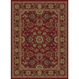 Tayse Rugs Sensation Red 8 ft. 9 in. x 12 ft. 3 in. Traditional Area Rug 4840  Red  9x12