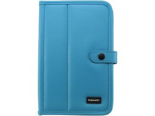 FileMate Blue ECO 7 in Tablet Faux Leather Case with Push Button Model 3FMTC225BL7 R