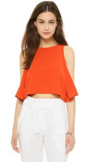 Elle Sasson Teresa Silk Crop Top