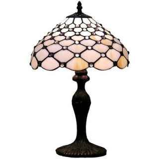 Warehouse of Tiffany Jewel 19 H Table Lamp with Bowl Shade