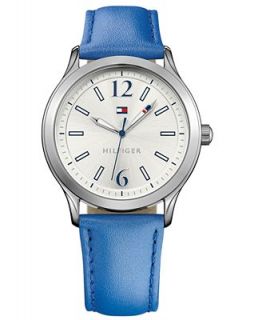 Tommy Hilfiger Womens Blue Leather Strap Watch 38mm 1781557