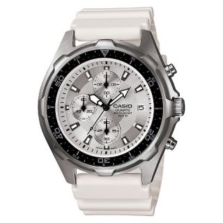 Mens Casio Stainless Steel Chronograph Watch   White (AMW380 7AVCR