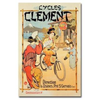 Trademark Fine Art 22 in. x 32 in. Cycles Clement Canvas Art BL00231 C2232GG
