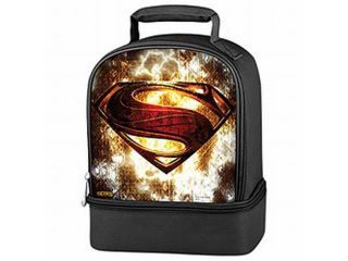 Thermos Superman Soft Lunch Box Insulated Bag 2 Compartment Super Man Lunchbox