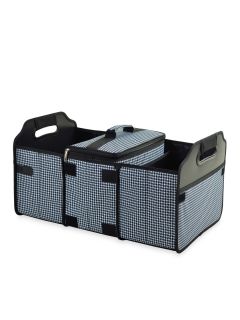 Houndstooth Trunk Organizer and Cooler Set by Picnic At Ascot