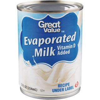 Great Value Evaporated Milk, 12 Oz