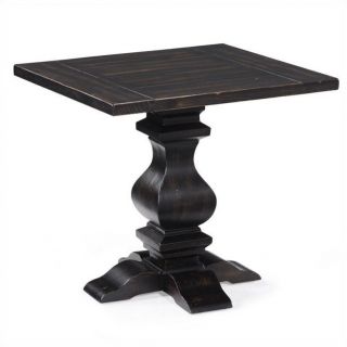 Magnussen Rossington Wood Rectangular Pedestal/End Table in Ebony   T1864 03