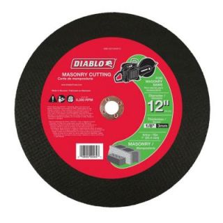 Diablo 12 in. x 1/8 in. x 1 in. Masonry High Speed Cut Off Disc DBD120125A01C