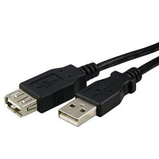 Insten 15 USB 2.0 Type A to A Male/Female Extension Cable, Black