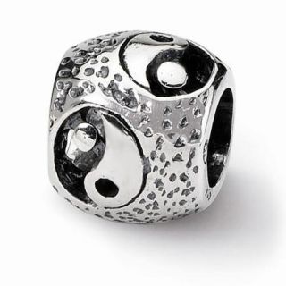 Sterling Silver Reflections Yin Yang Bead