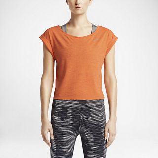 Nike Tailwind Neo Slub Crop Womens Running Shirt.